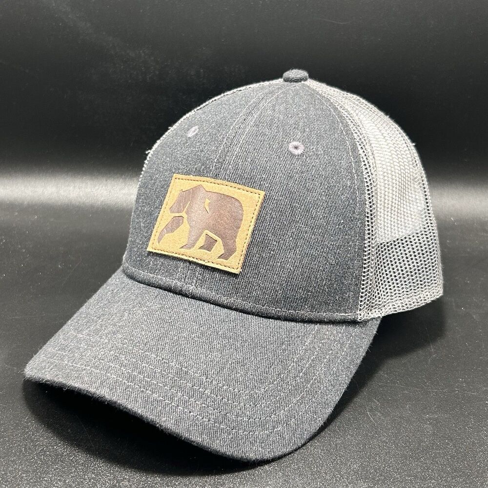 The Normal Brand Trucker Hat Men's Adjustable Grey Snap Back Cotton Blend